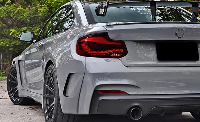 OAC Dragon Scale Tail Lights For BMW M2 & 2-Series F87/F22/F23 (Smoked/Red)