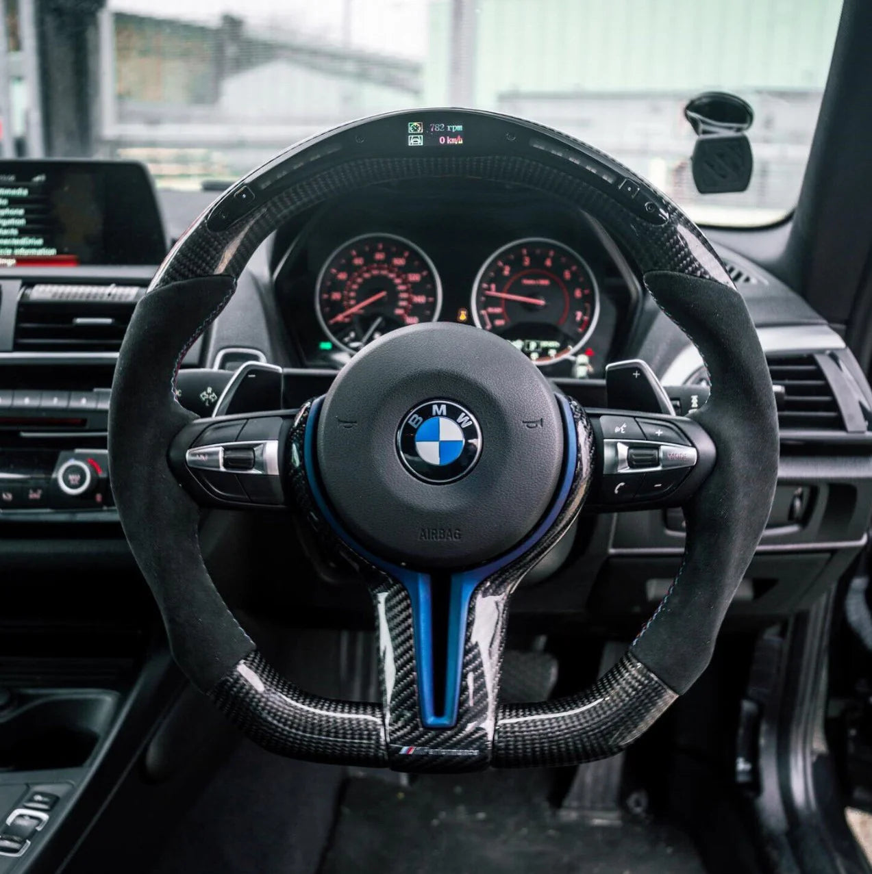 BMW FXX Carbon Fiber Steering Wheel F30/F32/F80/F82/ M3 M4 M2 335i 340i 328i 440i 435i (Customizable)
