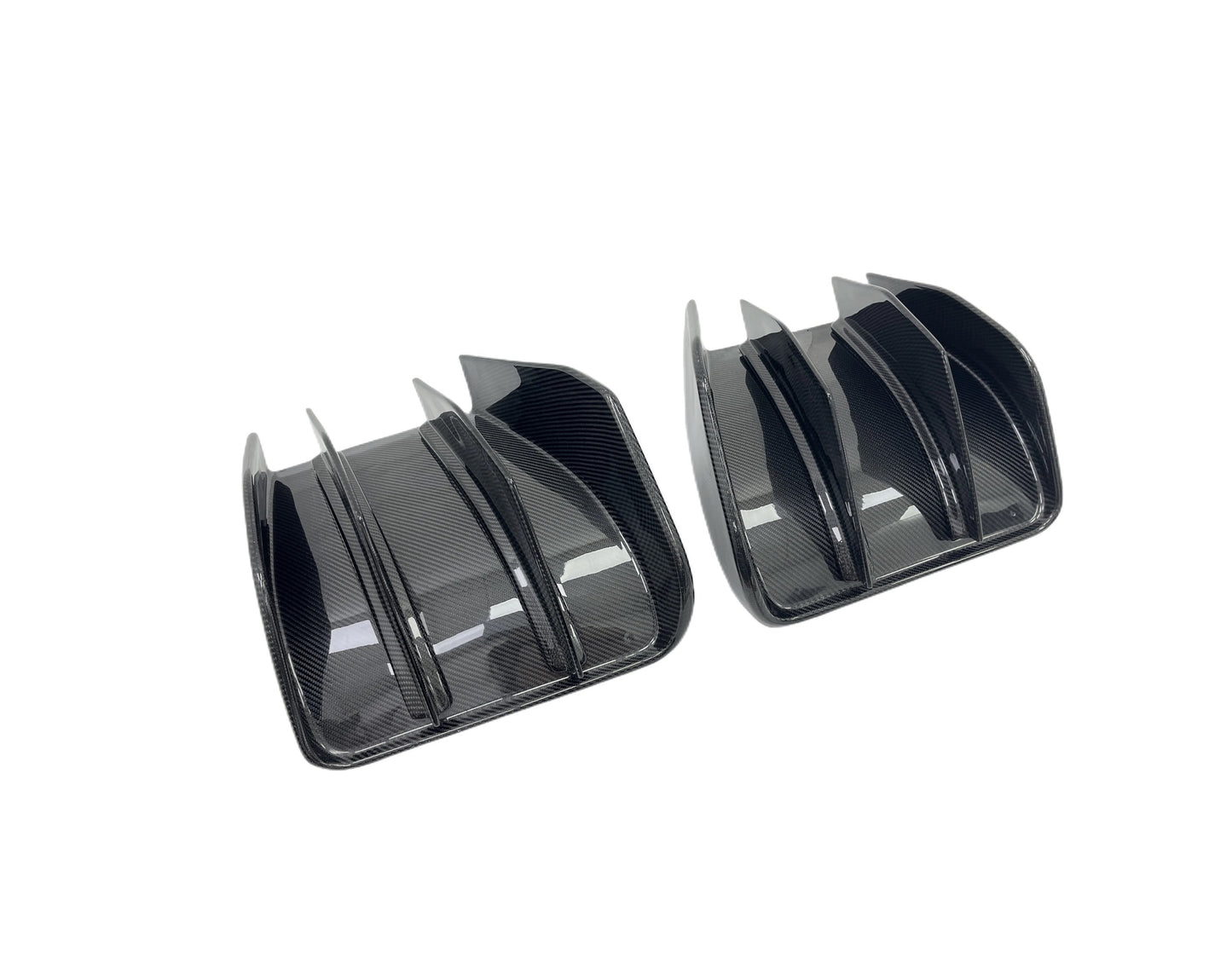 OAC Carbon Fiber Rear Bumper Add Ons/ Diffuser Fins For C7 Corvette Stingray/GS/Z06 2014-2019