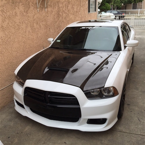 OAC “A1” Style Carbon Fiber Hood for Dodge Charger V6/RT/SRT 2011-2014