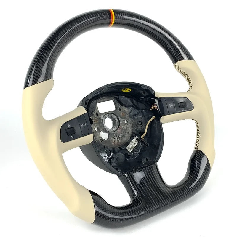 Audi A/S/Q Pre-Facelift Carbon Fiber Steering Wheel (Customizable) 2005-2011