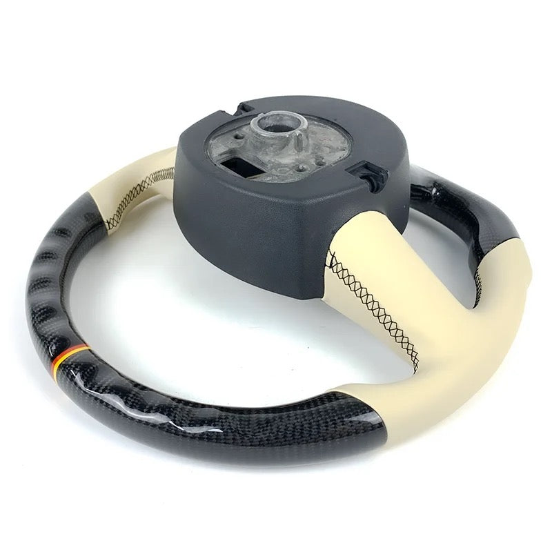 Audi A/S/Q Pre-Facelift Carbon Fiber Steering Wheel (Customizable) 2005-2011