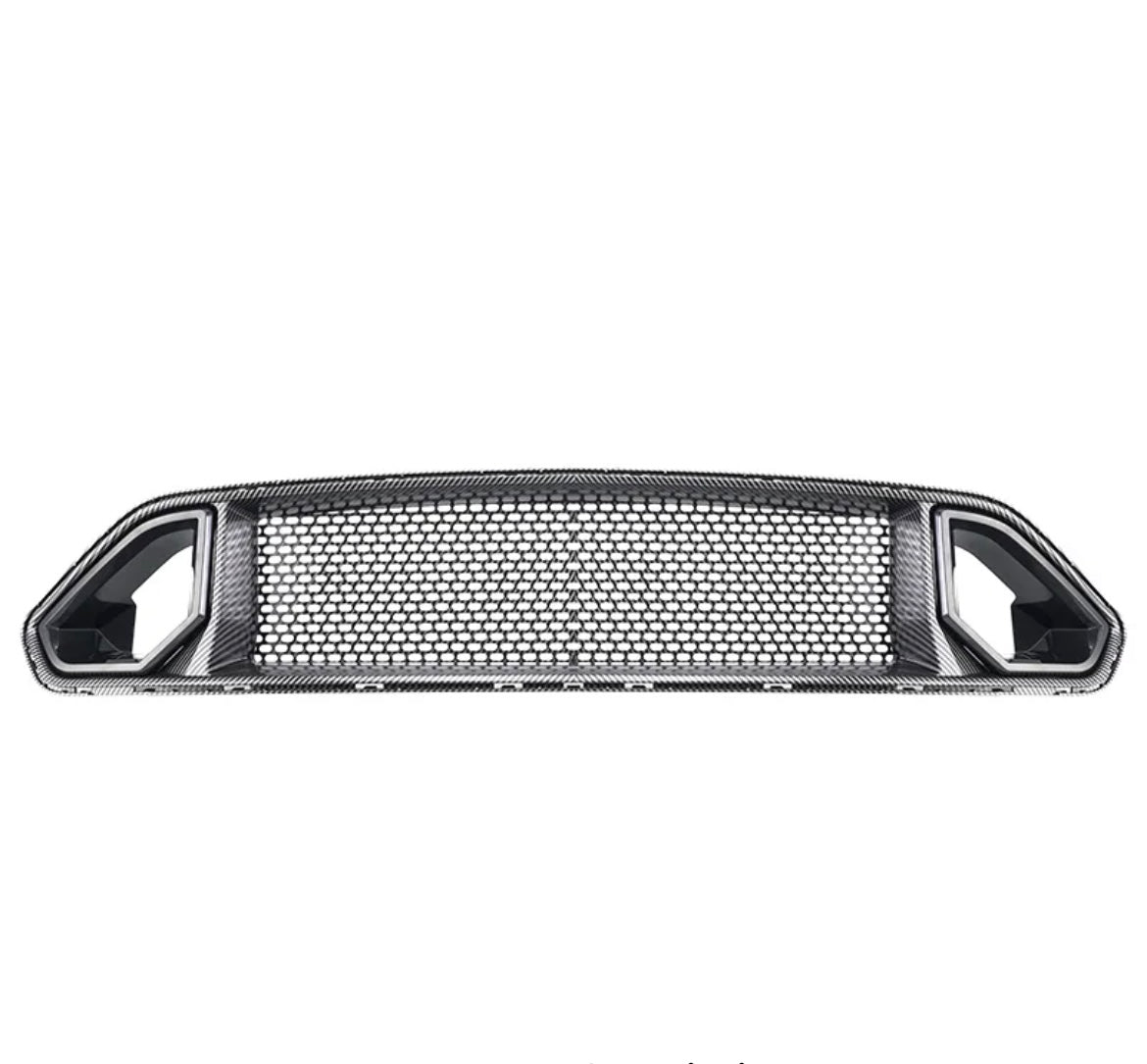 18-23' Ford Mustang OAC Style Front Grille (Black/Carbon Fiber)