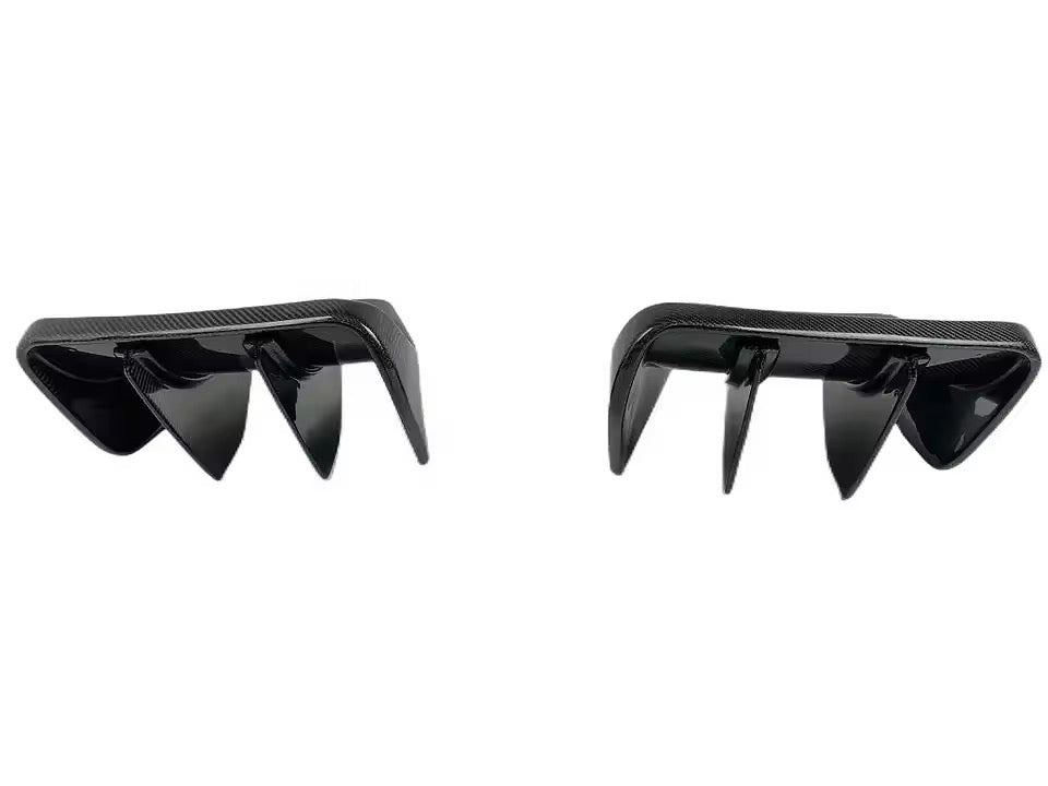 OAC Carbon Fiber Rear Bumper Add Ons/ Diffuser Fins For C7 Corvette Stingray/GS/Z06 2014-2019