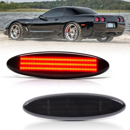 OAC 97-04 Single/Triple Strip Smoked LED Side Marker Lights for C5 Corvette (Rear Side Marker)