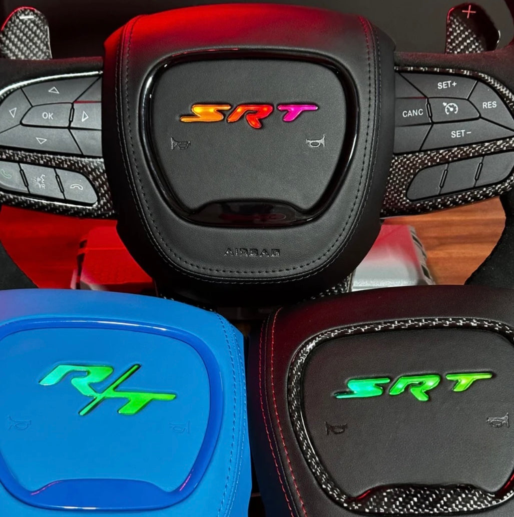 2015+ Dodge LED SRT/RT Airbag Housing With Multi-Color Function Charger/Challenger/Durango/Jeep (Customizable)