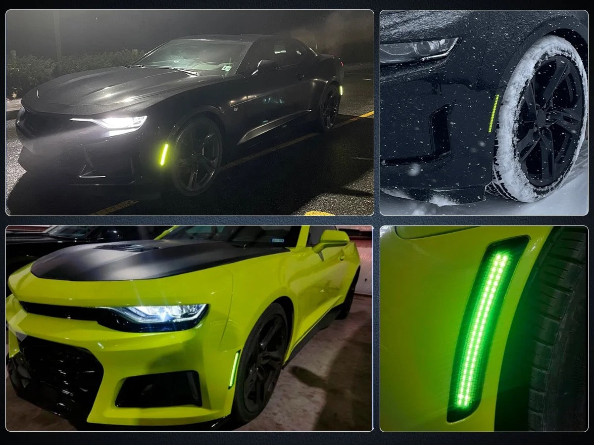 OAC V2 16-23 Camaro Smoked LED Side Marker Lights (Dynamic/Non Dynamic)