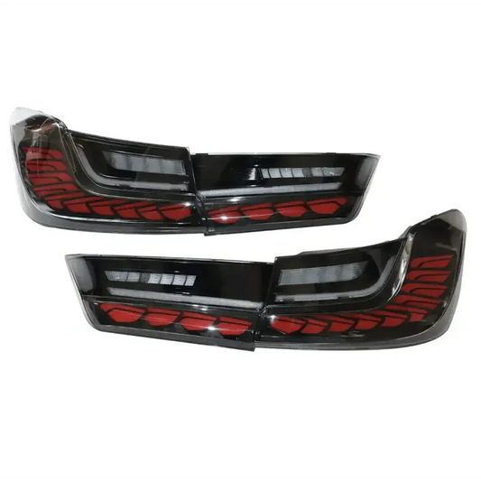 OAC Dragon Scale Tail Lights For BMW G80 M3 & G20 3-Series (Smoked/Red)