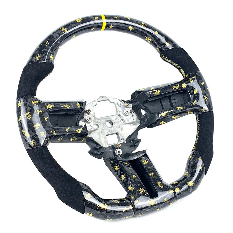 2010-2014 Ford Mustang GT V6 Carbon Fiber Steering Wheel (Customizable)