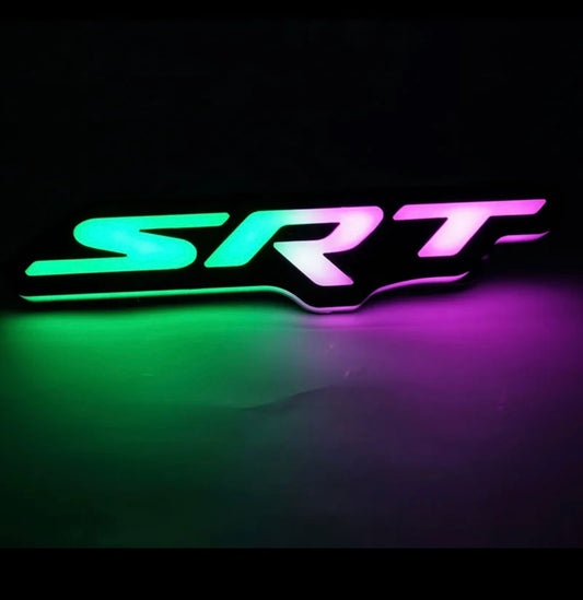 OAC “SRT” Badge With Flow/Dynamic RGB Multicolor Function (App/Remote Controlled)