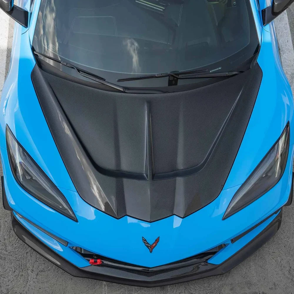 OAC “A1” Style Carbon Fiber Hood for C8 Corvette Stingray/Z06/E-Ray 2020-2024