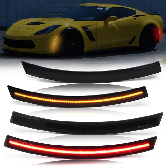 C7 Corvette LED Smoked Side Marker Lights (14-19)