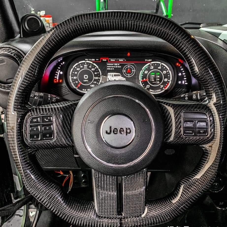 2011-2013 Jeep Grand Cherokee SRT8 Carbon Fiber Steering Wheel (Customizable)