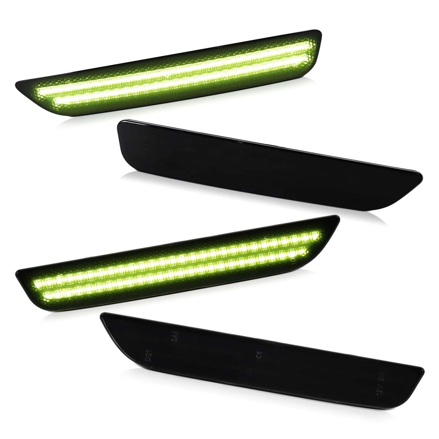 OAC V2 10-14’ Ford Mustang Smoked LED Side Marker Lights (Dynamic/Non Dynamic)