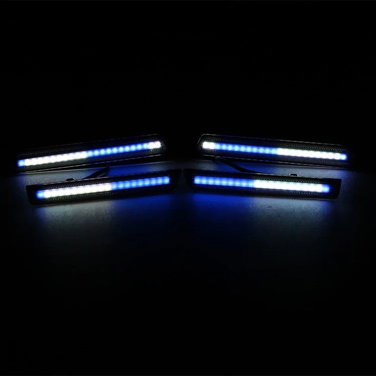 OAC RGB LED Smoked Side Marker Lights For Dodge Challenger 2015-2023 (Flow/Multicolor)