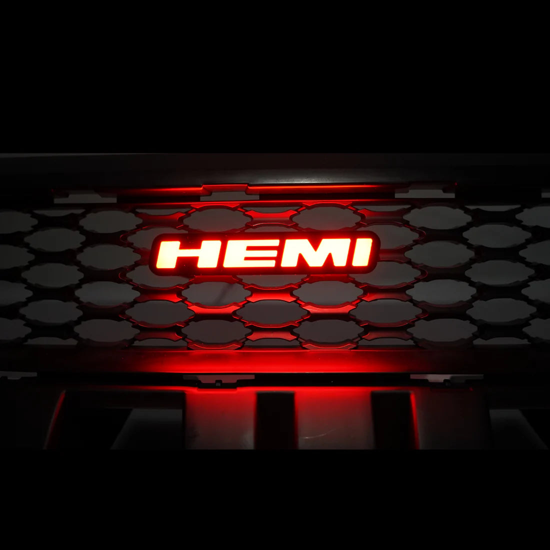 OAC “ HEMI” Dodge Grille Badge with Flow/Dynamic RGB Multicolor Function (App/Remote Controlled)