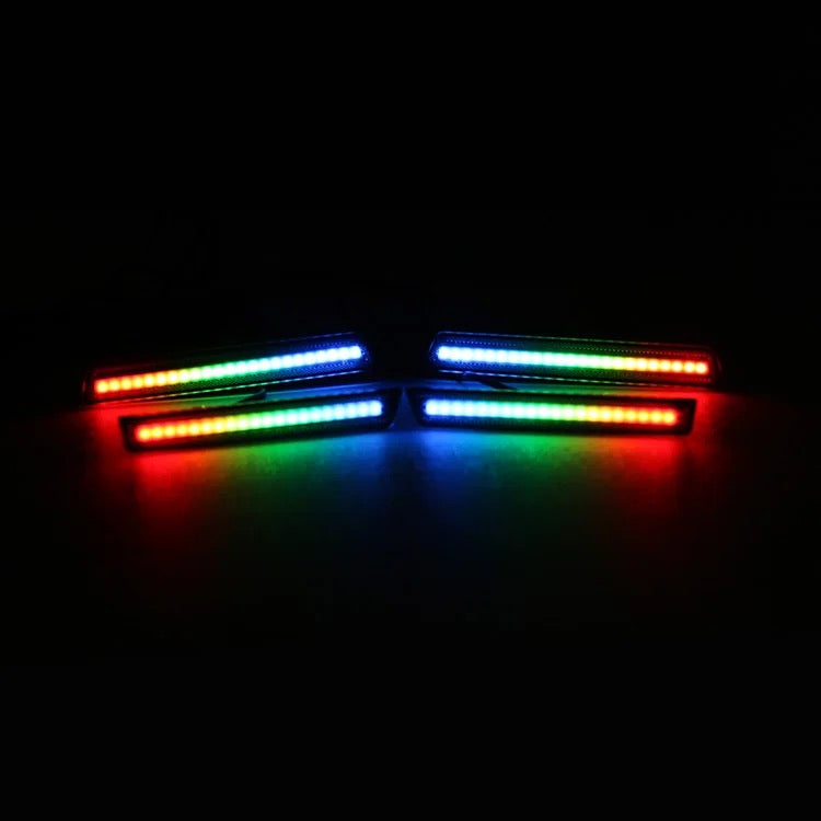 OAC RGB LED Smoked Side Marker Lights For Dodge Challenger 2015-2023 (Flow/Multicolor)