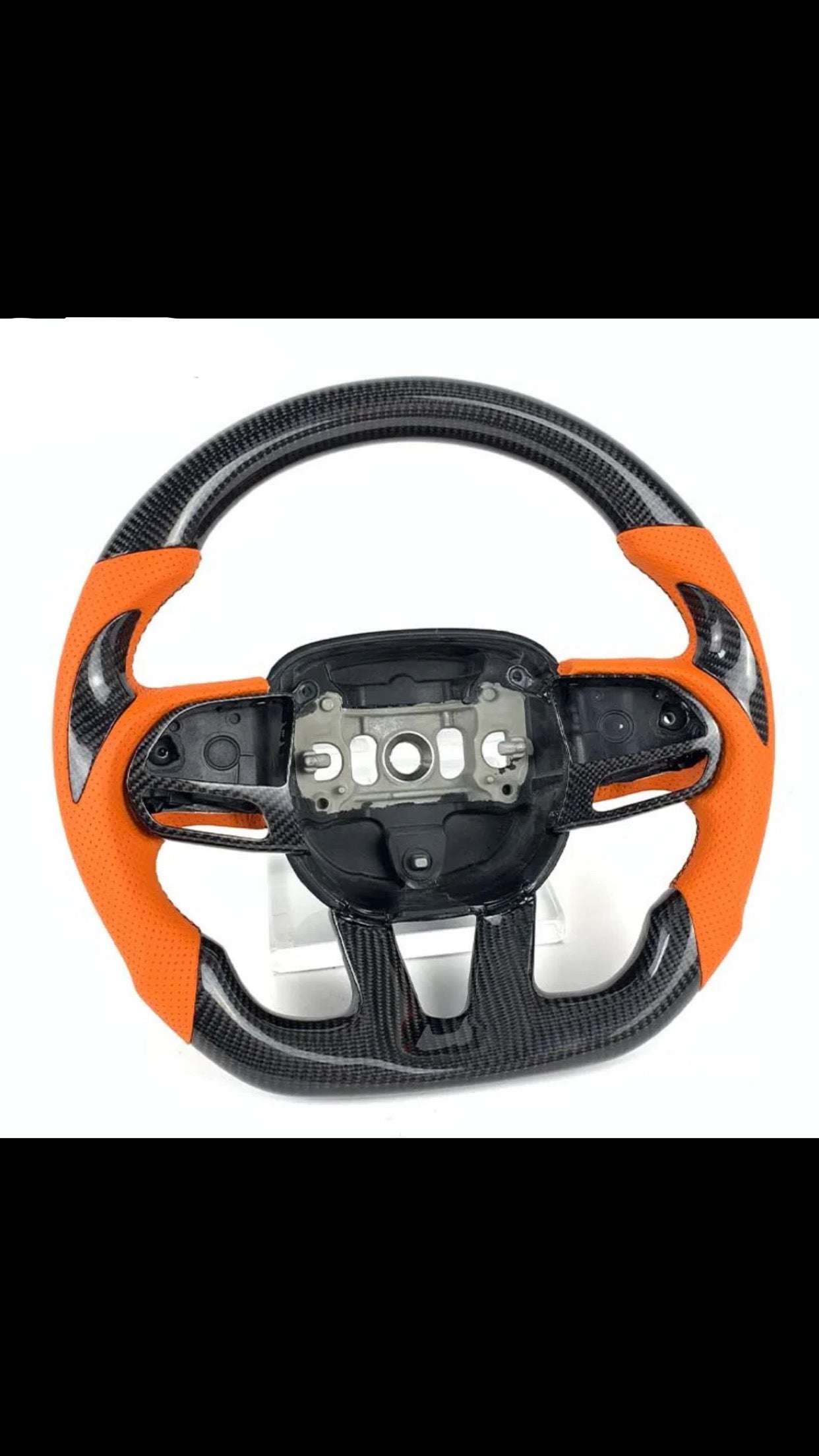 2015-2024 Dodge Charger/Challenger/Durango SRT SXT R/T Carbon Fiber Steering Wheel (Customizable)