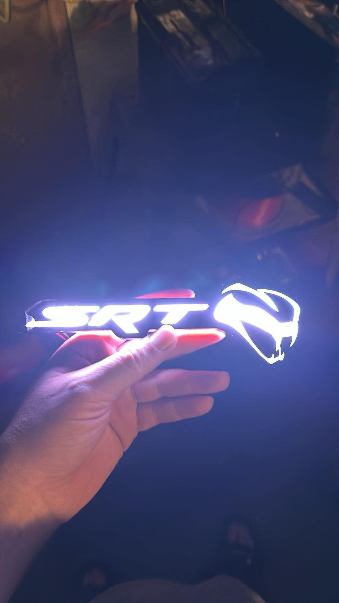 OAC “SRT VIPER” Badge with Flow/Dynamic RGB Multicolor Function (App/Remote Controlled)