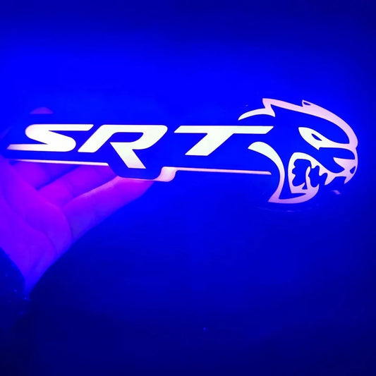 OAC “SRT Hellcat” Badge With Flow/Dynamic RGB Multicolor Function (App/Remote Controlled)