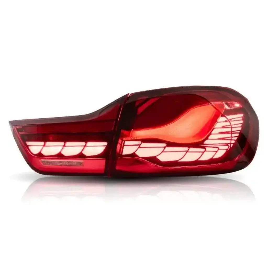 OAC Dragon Scale Rear Tail Lights For BMW M4 & 4-Series F82/F83/F32/F33/F36 (Smoked/Red)