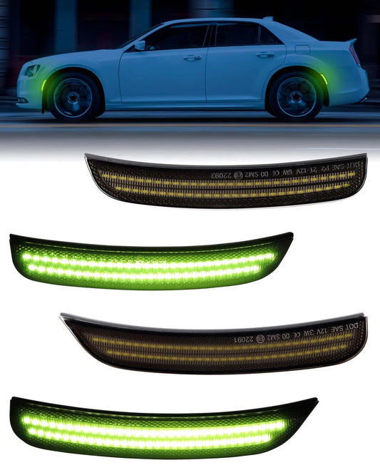 OAC V2 15-22 Chrysler 300 Smoked LED Side Marker Lights (Front&Rear)