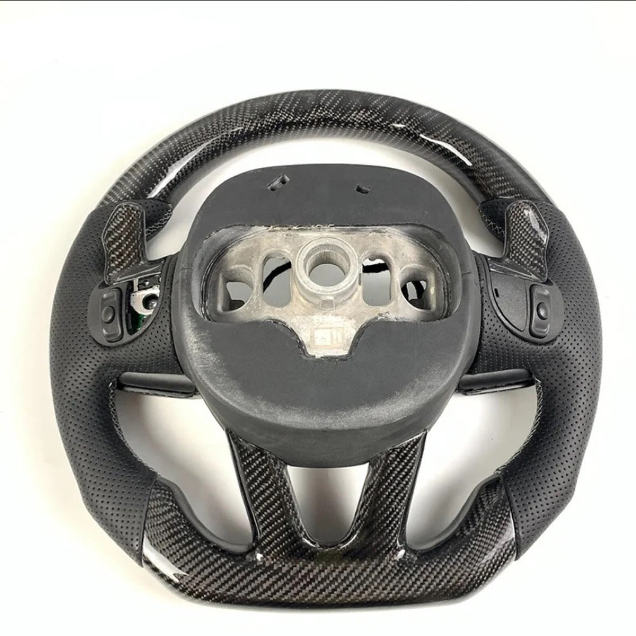 2014-2023 Jeep Grand Cherokee/ Trackhawk Carbon Fiber Steering Wheel (Customizable)